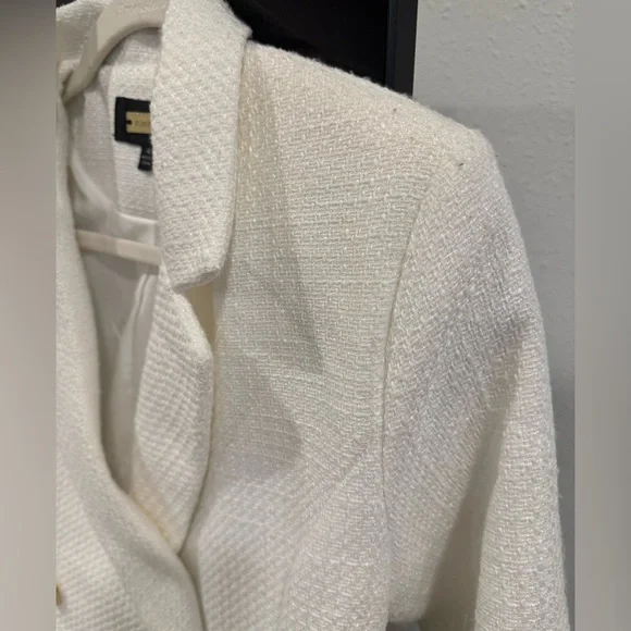 TRENDY LONG SLEEVE DOUBLE
BREASTED BLAZER MINI
DRESS - WHITE - Picture 11 of 17